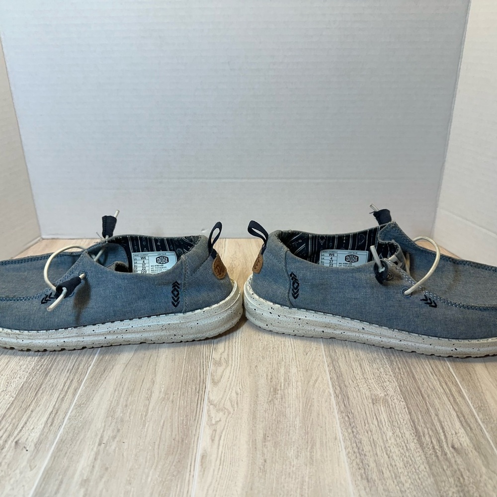 Hey Dude Women's Denim Blue Slip-On Sneakers - Picture 7 of 10